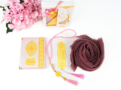 Personalized Yaseen Dua Book Hijab Bookmark Tasbeeh Ramadan Gift Set - Islamic Elite Favors is a handmade gift shop offering a wide variety of unique and personalized gifts for all occasions. Whether you're looking for the perfect Ramadan, Eid, Hajj, wedding gift or something special for a birthday, baby shower or anniversary, we have something for everyone. High quality, made with love.