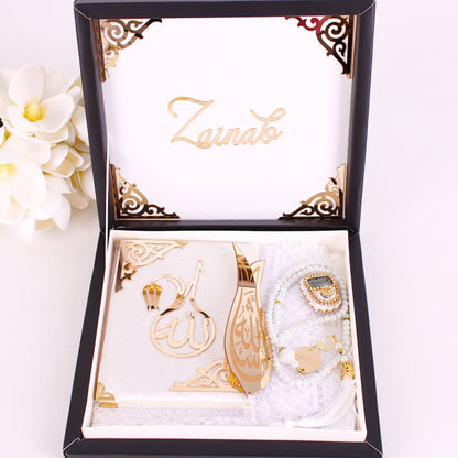 Personalized Islam Gift Set Dua Book Hijab Dhikrmatic Tasbeeh Bookmark - Islamic Elite Favors is a handmade gift shop offering a wide variety of unique and personalized gifts for all occasions. Whether you're looking for the perfect Ramadan, Eid, Hajj, wedding gift or something special for a birthday, baby shower or anniversary, we have something for everyone. High quality, made with love.