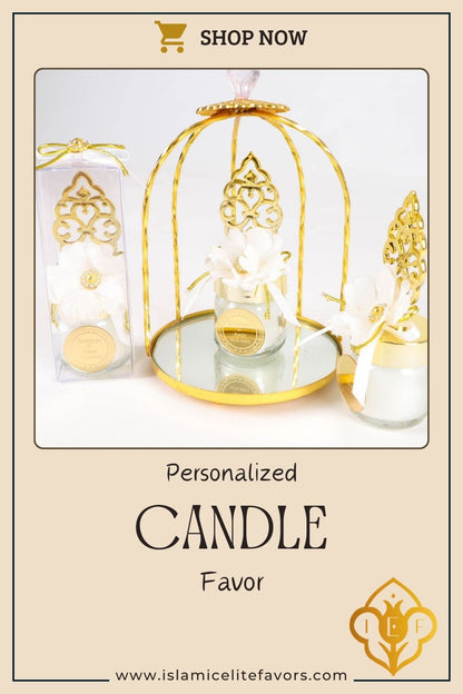 Personalized Wedding Favor Glass Candle Holder Rose with Pearl Theme - Islamic Elite Favors is a handmade gift shop offering a wide variety of unique and personalized gifts for all occasions. Whether you're looking for the perfect Ramadan, Eid, Hajj, wedding gift or something special for a birthday, baby shower or anniversary, we have something for everyone. High quality, made with love.