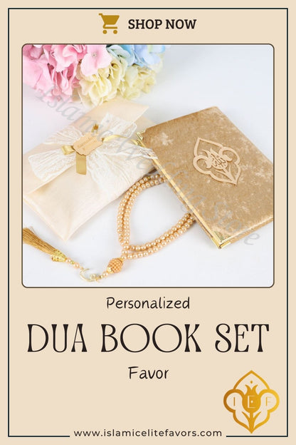 Personalized Islam Muslim Gift Set Velvet Dua Book Pouch Pearl Tasbeeh - Islamic Elite Favors is a handmade gift shop offering a wide variety of unique and personalized gifts for all occasions. Whether you're looking for the perfect Ramadan, Eid, Hajj, wedding gift or something special for a birthday, baby shower or anniversary, we have something for everyone. High quality, made with love.