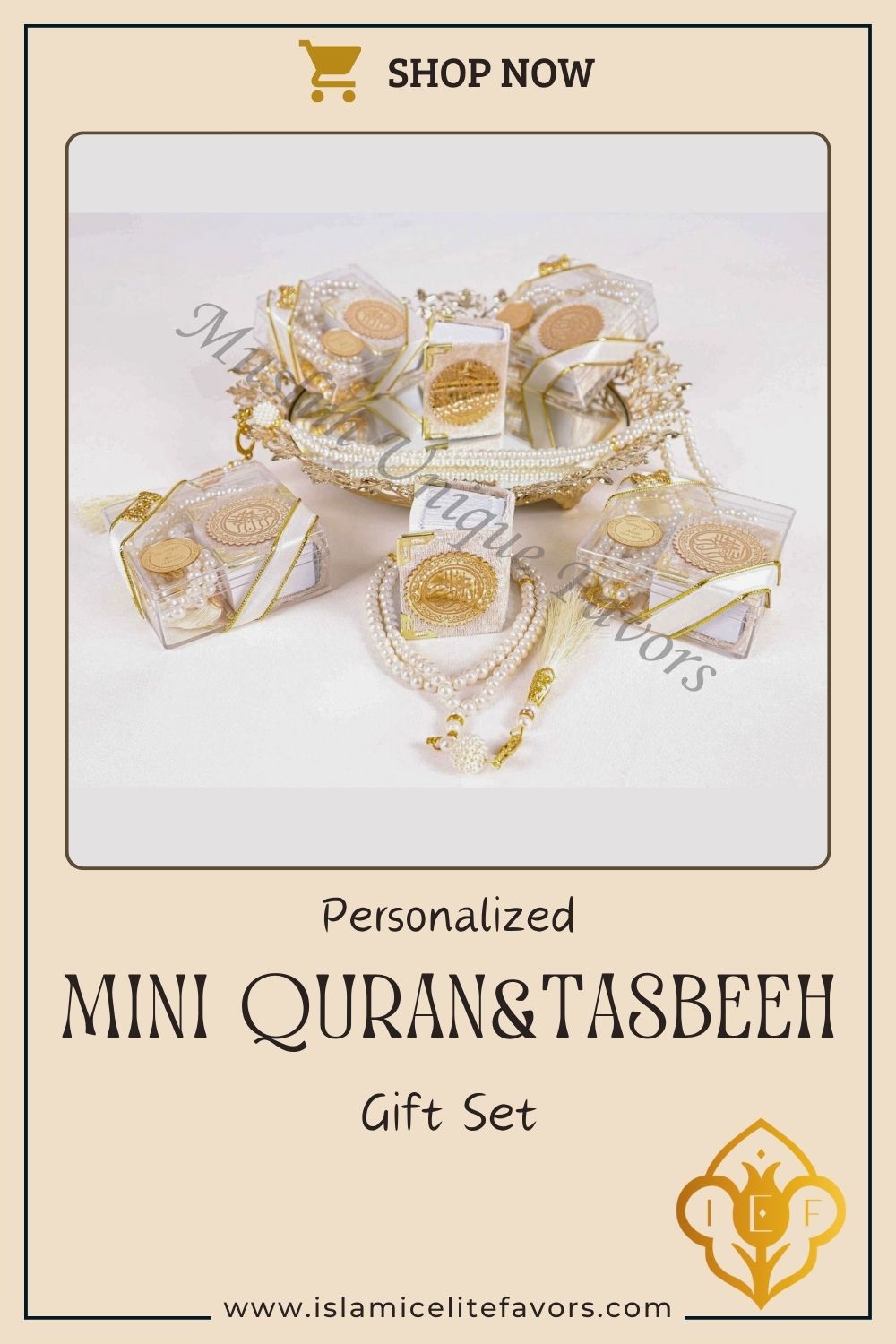 Personalized Mini Quran Pearl Prayer Bead Bow Tie Décor Wedding Favor - Islamic Elite Favors is a handmade gift shop offering a wide variety of unique and personalized gifts for all occasions. Whether you're looking for the perfect Ramadan, Eid, Hajj, wedding gift or something special for a birthday, baby shower or anniversary, we have something for everyone. High quality, made with love.