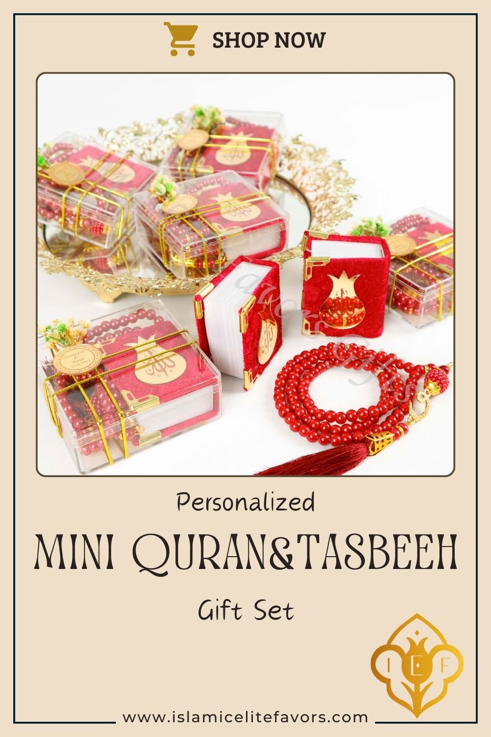 Personalized Mini Quran Tasbeeh Flowers with Plexi Wedding Favor - Islamic Elite Favors is a handmade gift shop offering a wide variety of unique and personalized gifts for all occasions. Whether you're looking for the perfect Ramadan, Eid, Hajj, wedding gift or something special for a birthday, baby shower or anniversary, we have something for everyone. High quality, made with love.