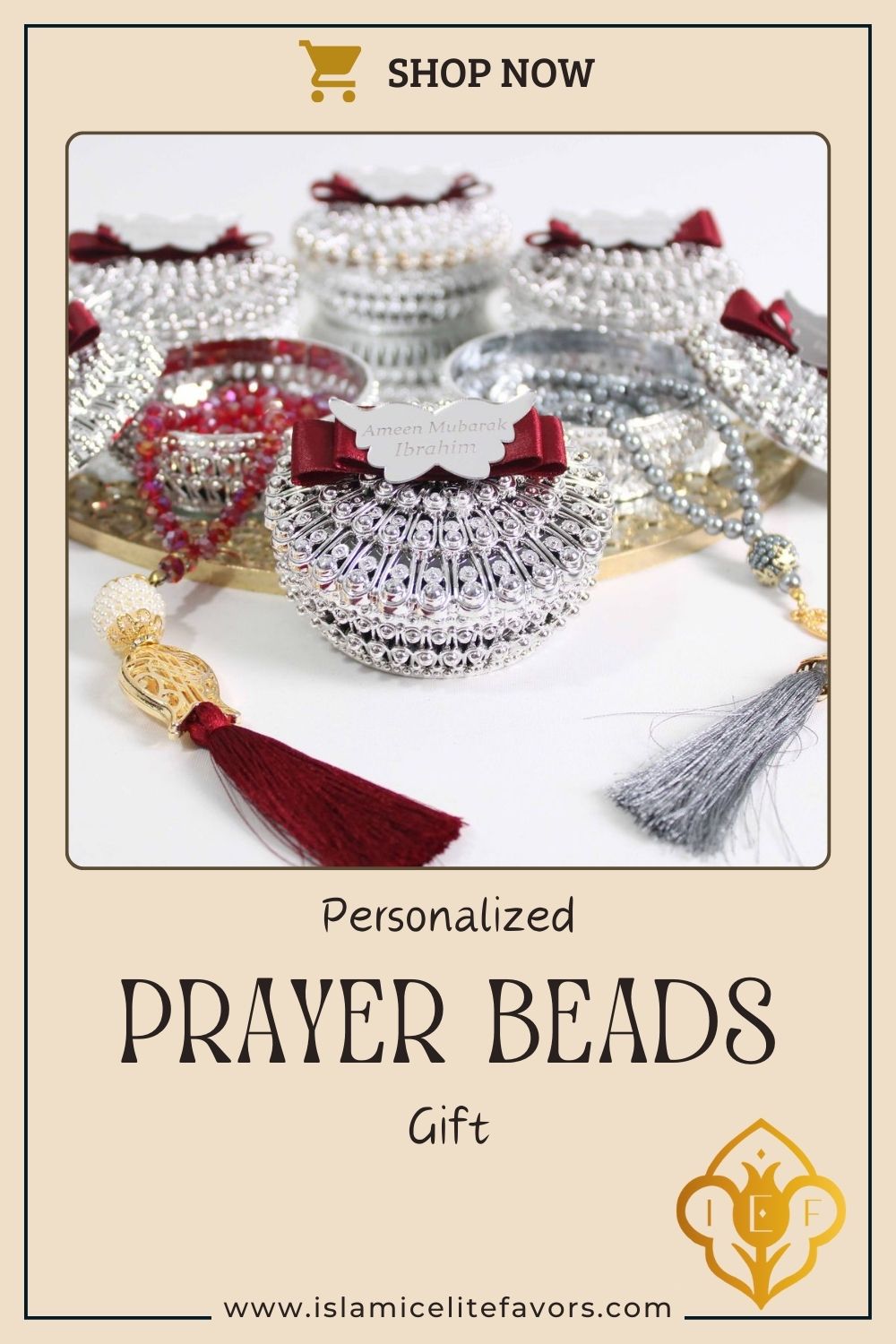 Personalized Crystal Prayer Beads Tasbeeh Masbaha Wedding Favors - Islamic Elite Favors is a handmade gift shop offering a wide variety of unique and personalized gifts for all occasions. Whether you're looking for the perfect Ramadan, Eid, Hajj, wedding gift or something special for a birthday, baby shower or anniversary, we have something for everyone. High quality, made with love.