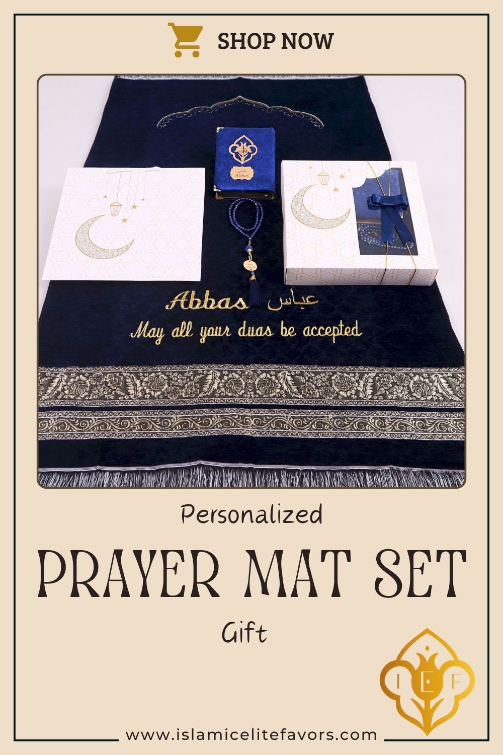 Personalized Lightweight Prayer Mat Quran Tasbeeh Islamic Gift Set - Islamic Elite Favors is a handmade gift shop offering a wide variety of unique and personalized gifts for all occasions. Whether you're looking for the perfect Ramadan, Eid, Hajj, wedding gift or something special for a birthday, baby shower or anniversary, we have something for everyone. High quality, made with love.