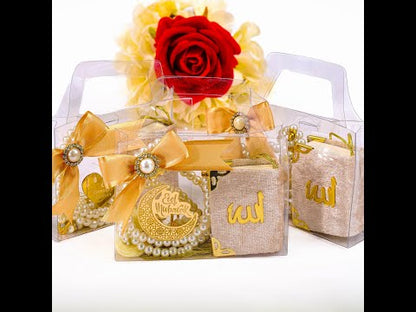 Personalized Velvet Mini Quran Tasbeeh Gift Set, Ramadan Eid Wedding Muslim Party Favors