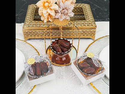 Personalized Hurma Dates in Cini Bowl Favors Ramadan Eid Islamic Gift