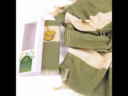 Personalized Turkish Cotton Peshtemal Towels, Custom Ramadan Eid Hajj Umrah Muslim Party Favors