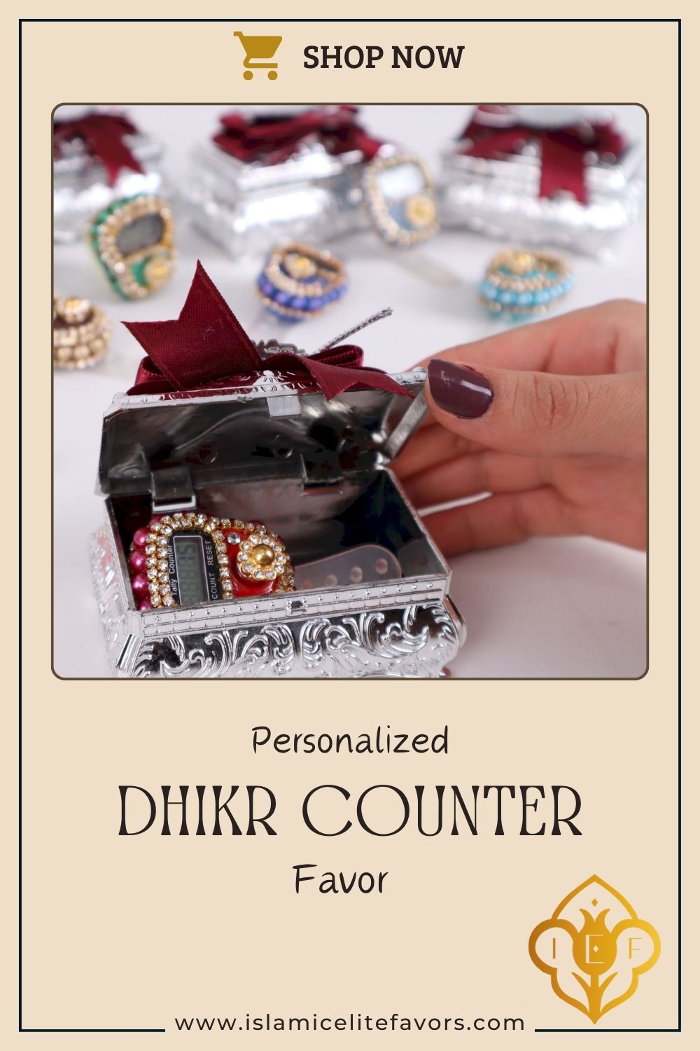 Personalized Dhikr Counter Ramadan Eid Islamic Favors Wedding Gift - Islamic Elite Favors is a handmade gift shop offering a wide variety of unique and personalized gifts for all occasions. Whether you're looking for the perfect Ramadan, Eid, Hajj, wedding gift or something special for a birthday, baby shower or anniversary, we have something for everyone. High quality, made with love.