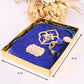 Personalized Navy Blue Velvet Dua Book Pearl Prayer Bead Wedding Favor