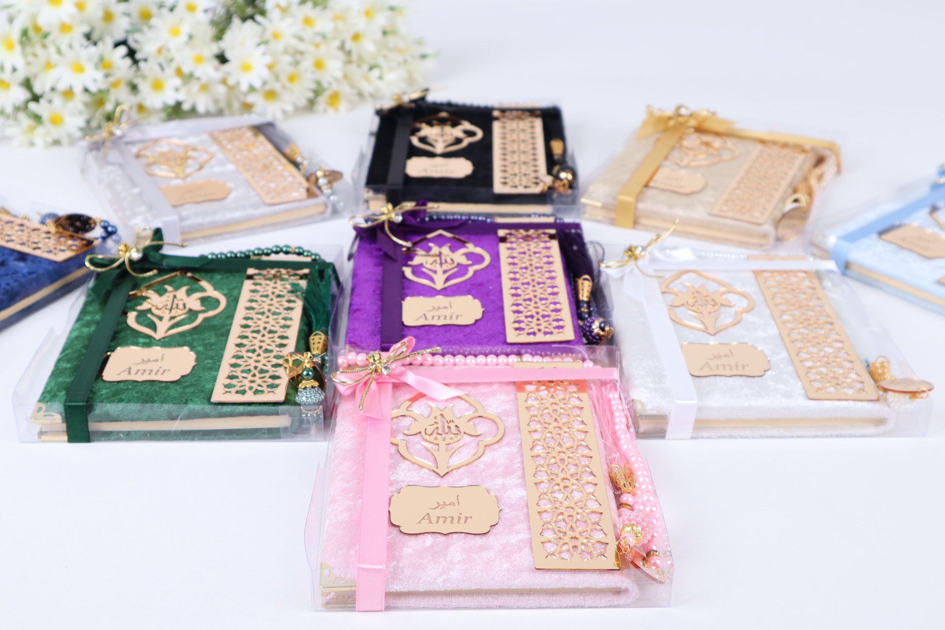 Personalized Islam Muslim Gift Set Velvet Dua Book Pearl Tasbeeh - Islamic Elite Favors is a handmade gift shop offering a wide variety of unique and personalized gifts for all occasions. Whether you're looking for the perfect Ramadan, Eid, Hajj, wedding gift or something special for a birthday, baby shower or anniversary, we have something for everyone. High quality, made with love.