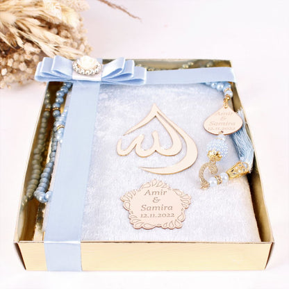 Personalized Wedding Favor Velvet Dua Book Pearl Tasbeeh Drop Theme - Islamic Elite Favors is a handmade gift shop offering a wide variety of unique and personalized gifts for all occasions. Whether you're looking for the perfect Ramadan, Eid, Hajj, wedding gift or something special for a birthday, baby shower or anniversary, we have something for everyone. High quality, made with love.