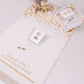 Personalized Beige Luxury Thick Padded Prayer Mat Velvet Quran Pearl Prayer Beads Islamic Gift Set