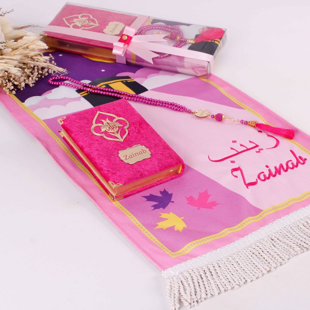 Personalized Soft Prayer Mat for Kids Quran Tasbeeh Islamic Gift Set - Islamic Elite Favors is a handmade gift shop offering a wide variety of unique and personalized gifts for all occasions. Whether you're looking for the perfect Ramadan, Eid, Hajj, wedding gift or something special for a birthday, baby shower or anniversary, we have something for everyone. High quality, made with love.