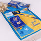 Personalized Kid Teen Size Kaaba Design Blue Double Layered Soft Prayer Mat Quran Prayer Beads Gift Set