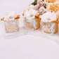Personalized Prayer Beads Wedding Favor Gift Box Decorated with Flower