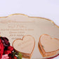 Personalized Wedding Ring Plate Heart Shape Ring Boxes Initials Scissor Gift Set