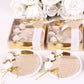 Personalized Ayatul Kursi Wedding Favor Gold Acrylic Roped Flowered