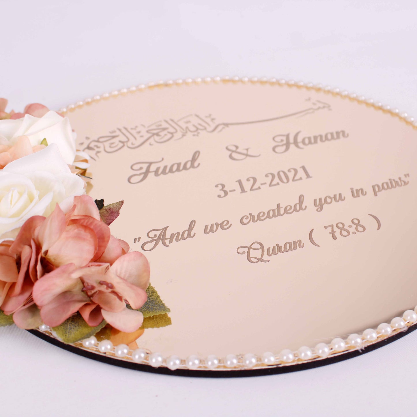 Personalized Wedding Ring Plate Ring Box Scissor Gift Set