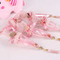 Personalized Pink Luxury Pearl Prayer Beads in Decorated Cone Baby Shower Favor