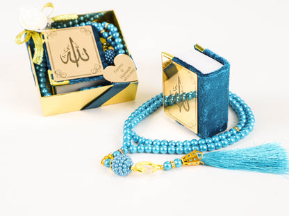 Personalized Mini Quran Pearl Tasbeeh Allah Calligraphy Wedding Favor - Islamic Elite Favors is a handmade gift shop offering a wide variety of unique and personalized gifts for all occasions. Whether you're looking for the perfect Ramadan, Eid, Hajj, wedding gift or something special for a birthday, baby shower or anniversary, we have something for everyone. High quality, made with love.
