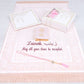 Personalized Blue Luxury Heavy Velvet Prayer Mat Velvet Quran Pearl Prayer Beads Islamic Gift Set